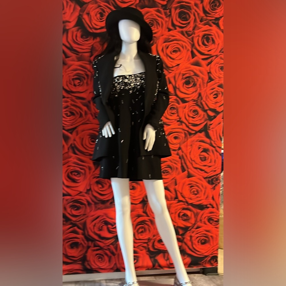 - SIMKHAI BLACK STUDDED BLAZER SIZE 0 and BLACK BUSTIER SIZE 6